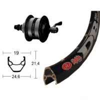 Winora Rigida Zac 2000 Qr Dynamo Shimano Dh3d35 Cl Disc Forhjul Winora Rigida Zac 2000 Qr Dynamo Shimano Dh3d35 Cl Disc Forhjul
