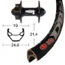 Winora Rigida Zac 2000 Qr Shimano Deore 6b Disc Forhjul, Black, 9 x 100mm