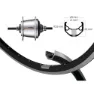 Winora Ryde Zac 421 700 Shimano Nexus 7s Bakhjul, Black, 10 x 135mm