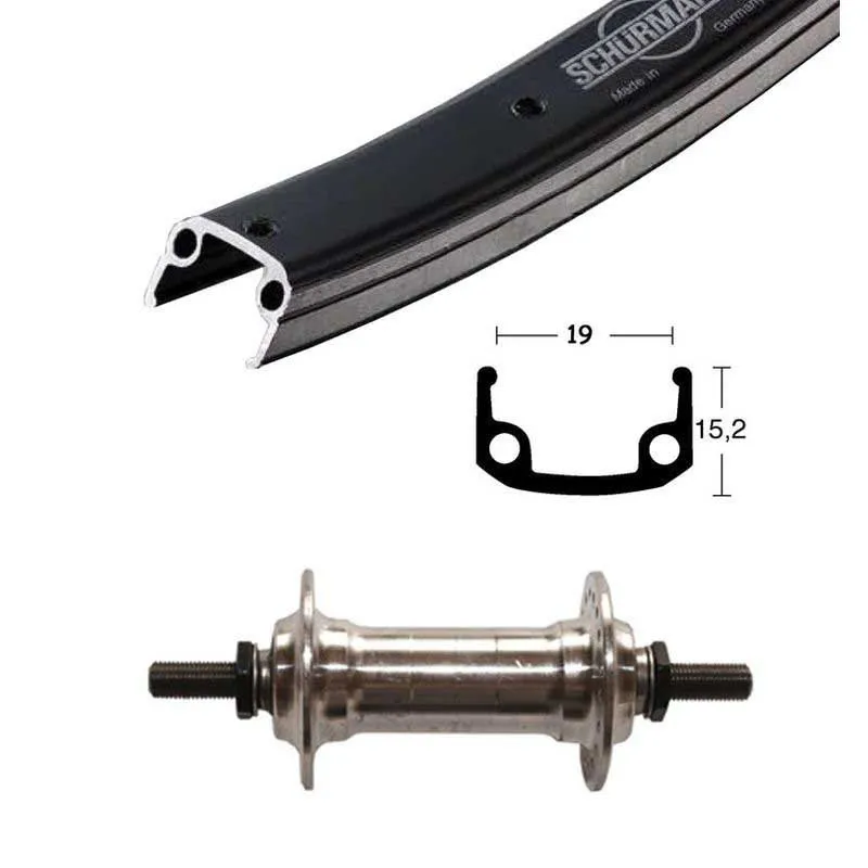 Winora Schurmann Sport Forhjul For Landeveissykkel, Black, 9 x 100mm Winora Schurmann Sport Forhjul For Landeveissykkel, Black, 9 x 100mm