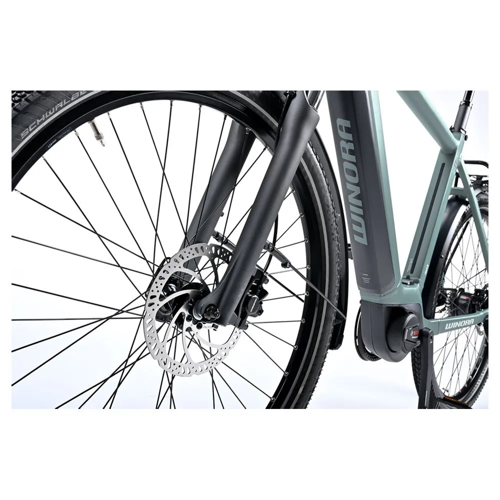 Winora Sinus R8ef Gent 27.5´´ Nexus 2023 Elektrisk Sykkel, Grey / blue, XL, 500Wh, Elsykkel