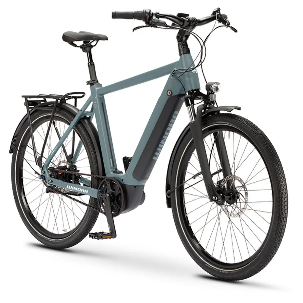 Winora Sinus R8ef Gent 27.5´´ Nexus 2023 Elektrisk Sykkel, Grey / blue, XL, 500Wh, Elsykkel