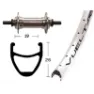 Winora Vuelta Airline 1 650c Forhjul For Landeveissykkel, Matte silver, 9 x 100mm