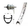 Winora Vuelta Airline 1 Shimano Nexus 7s Forhjul, Silver, 9 x 100mm