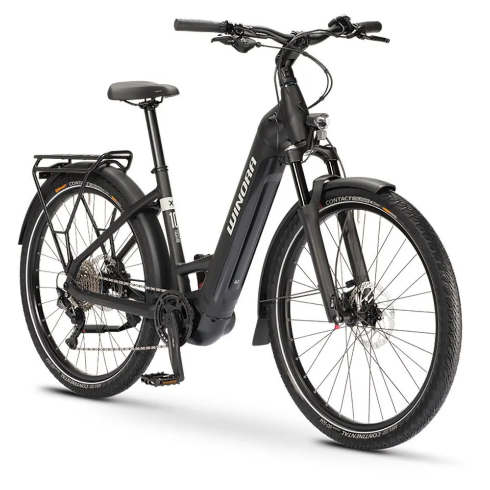 Winora Yucatan X10 Low Step Elektrisk Sykkel, Black matt, L, 750Wh, Elsykkel