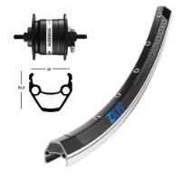 Winora Zx 19 Dynamo Shimano Dh3n31 26´´ Forhjul Winora Zx 19 Dynamo Shimano Dh3n31 26´´ Forhjul