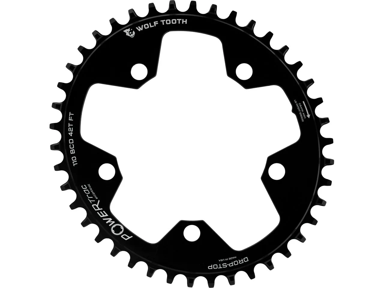 Wolf Tooth 110mm bcd, 5-bolts Ovalt drev