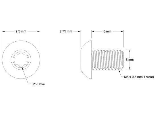 Wolf Tooth Bolter for SRAM Direct Mount drev, 3 stykk