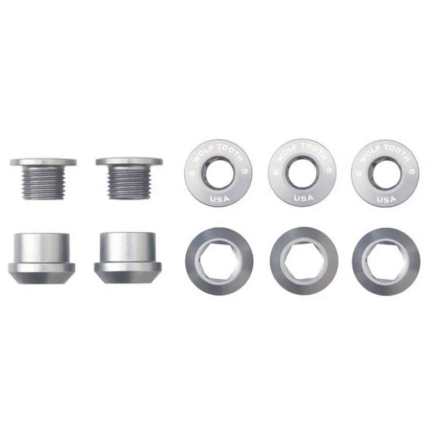Wolf Tooth Chainring Bolts, 6mm, 5pk