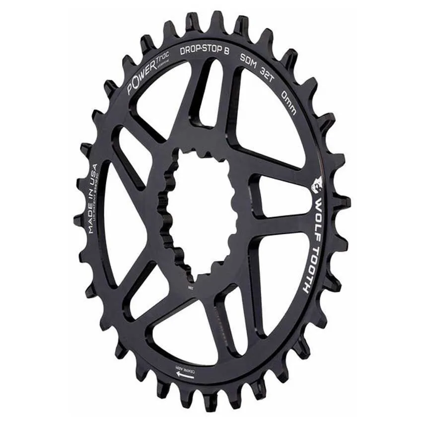 Wolf Tooth Dm Cinch Drop-stop B Boost Ovalt Drev, Black, 32t