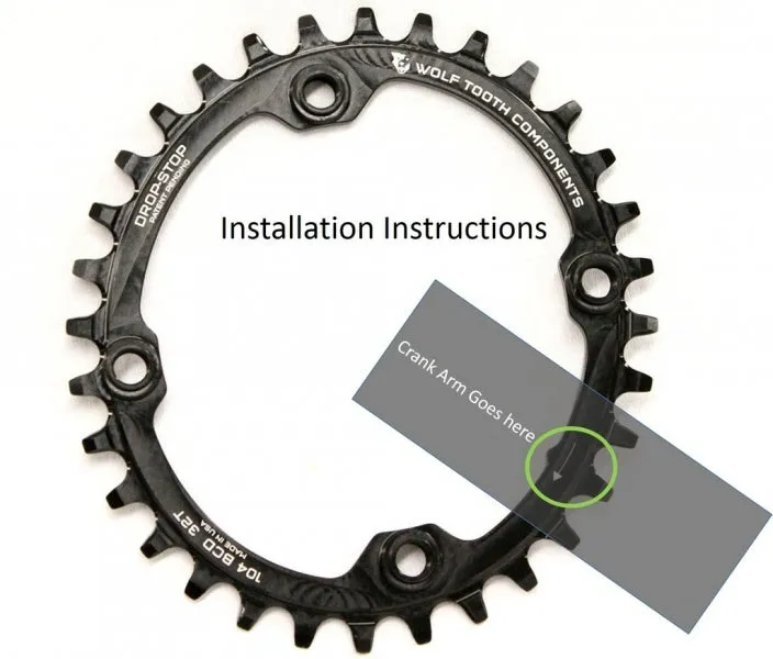 Wolf Tooth Elliptical 104mm bcd Ovale drev Wolf Tooth Elliptical 104mm bcd Ovale drev