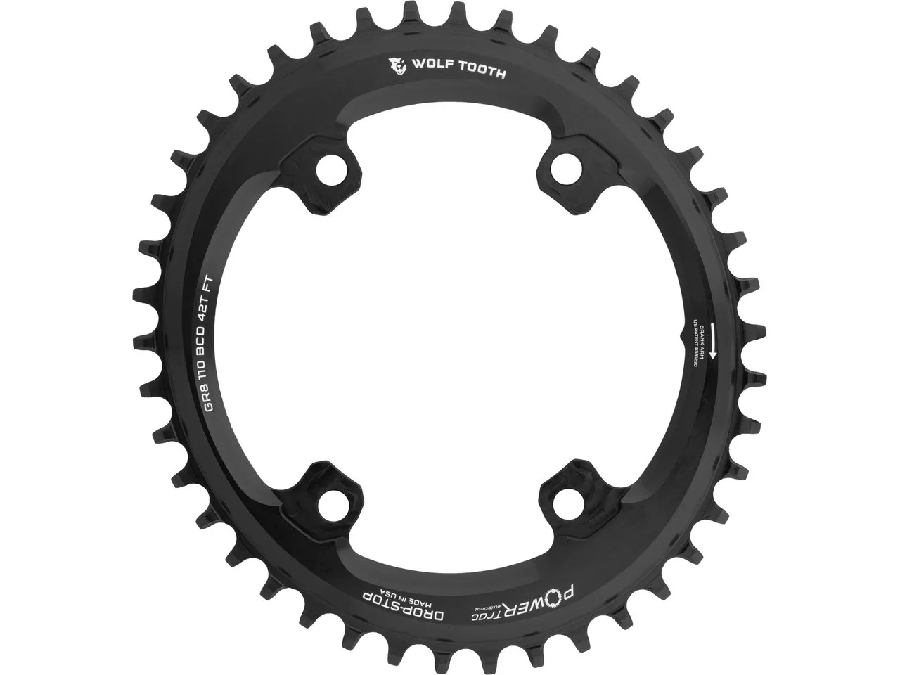 Wolf Tooth GRX Oval 110mm BCD Krankdrev Wolf Tooth GRX Oval 110mm BCD Krankdrev