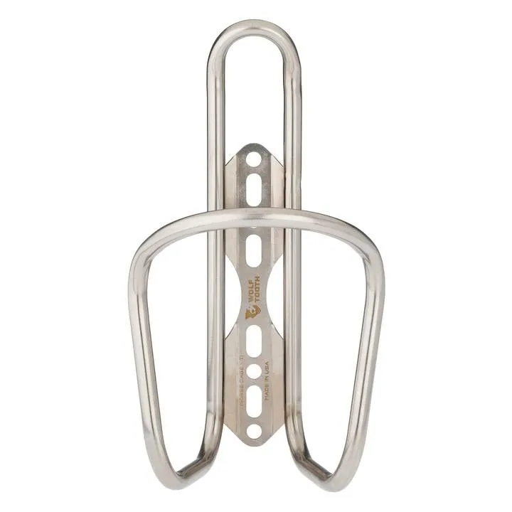 Wolf Tooth Morse Cage Ti Flaskeholder, Silver, One Size