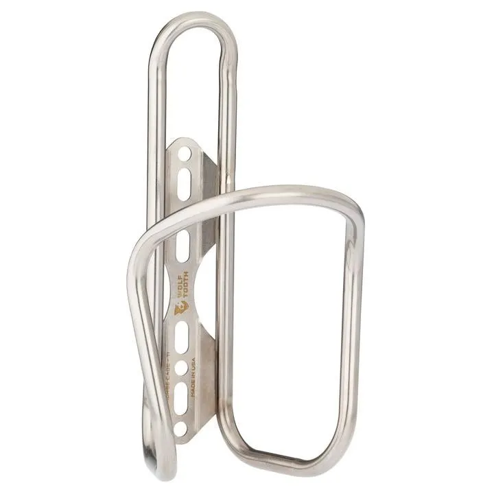 Wolf Tooth Morse Cage Ti Flaskeholder, Silver, One Size