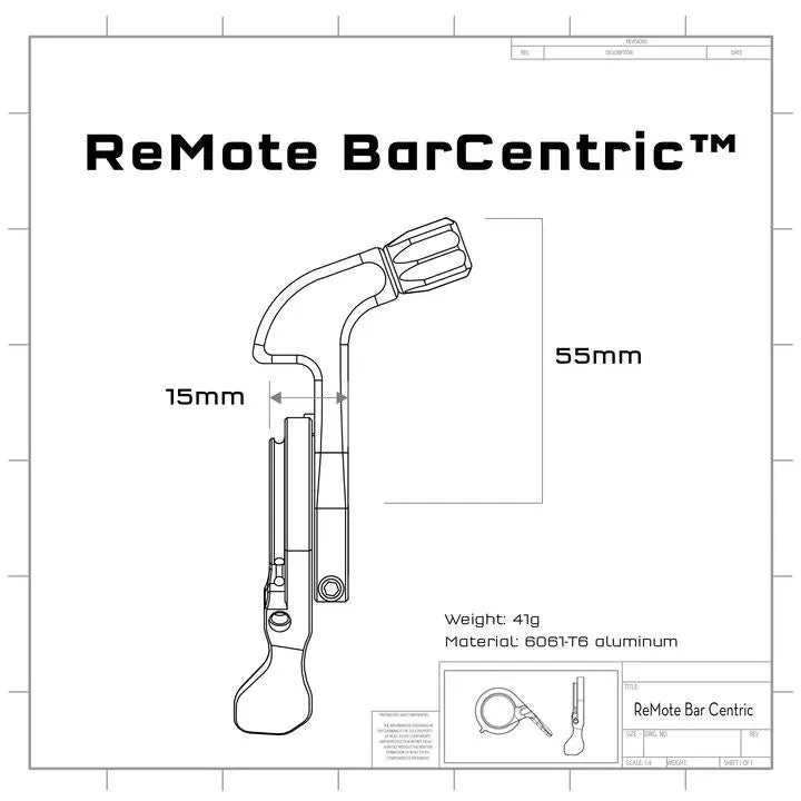 Wolf Tooth ReMote Barcentric, Black, One Size