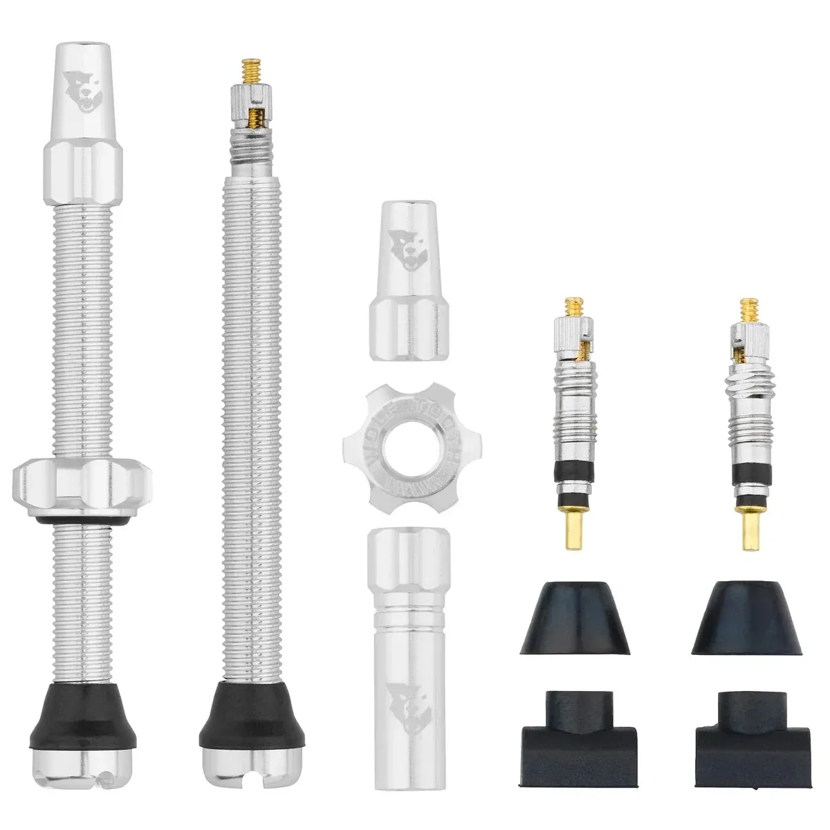 Wolf Tooth Tubeless Clik Valve Stem Kit, Sølv, Sykkeldekk