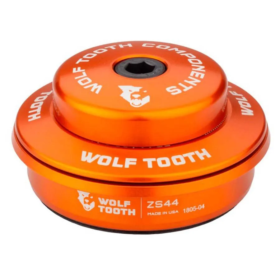 Wolf Tooth Zs44/28.6 6 Mm Semi-integrert Headset, Orange, One Size Wolf Tooth Zs44/28.6 6 Mm Semi-integrert Headset, Orange, One Size