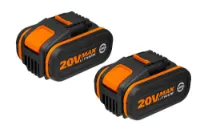 Worx 20V Batteri 4Ah Med Batteri Indikator Pakke med 2 stk