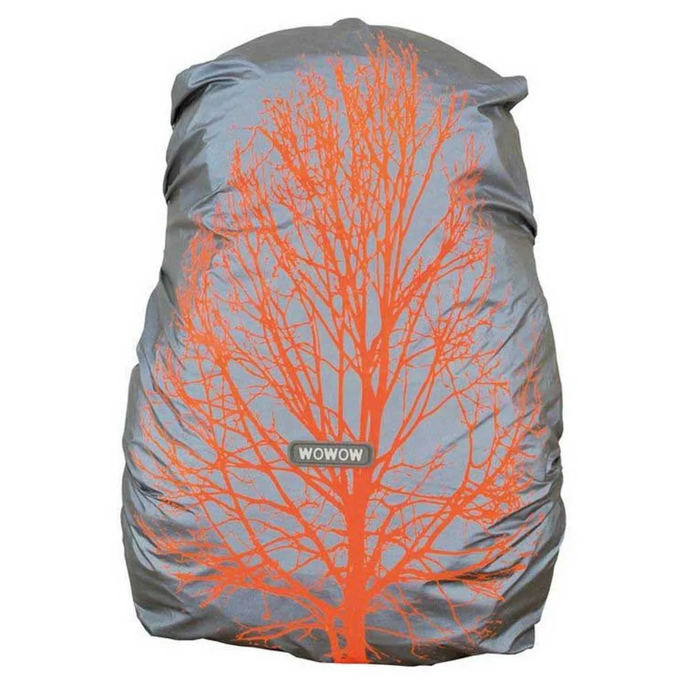 WOWOW Backpack Quebec Regnbeskyttelse, Silver / orange, One Size