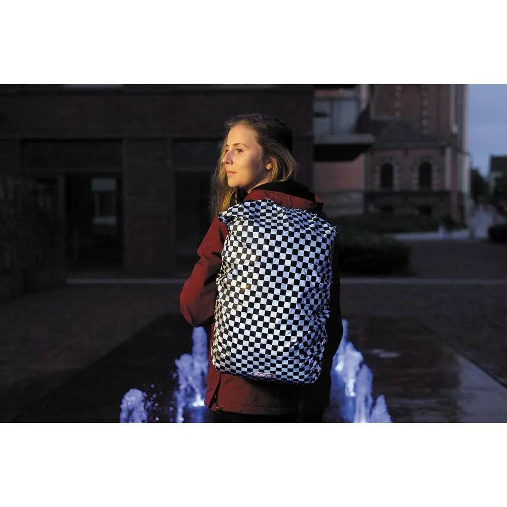 WOWOW Chess Regnbeskyttelse 25l, Silver / black, One Size WOWOW Chess Regnbeskyttelse 25l, Silver / black, One Size