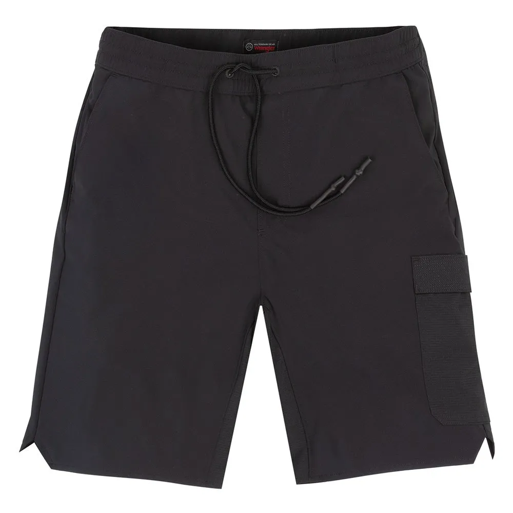 Wrangler Mix Material Shorts, Black Wrangler Mix Material Shorts, Black
