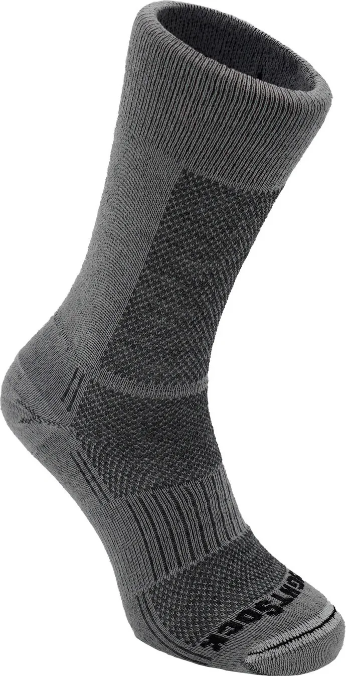 WRIGHTSOCK Merino Coolmesh II Merino Wool Crew Anti Blister System WRIGHTSOCK Merino Coolmesh II Merino Wool Crew Anti Blister System