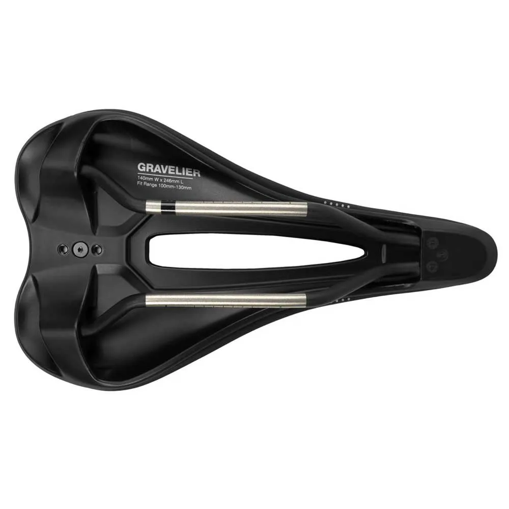 WTB Gravelier Titanium Sykkelsete, Black, 140mm
