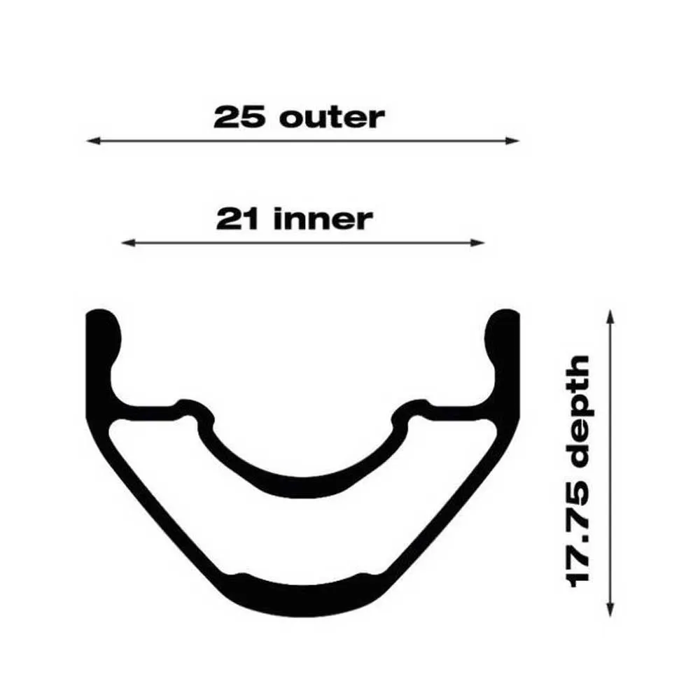 WTB Kom Light I21 29´´ Tcs 2.0 Felg, Black, 29" 32H WTB Kom Light I21 29´´ Tcs 2.0 Felg, Black, 29" 32H