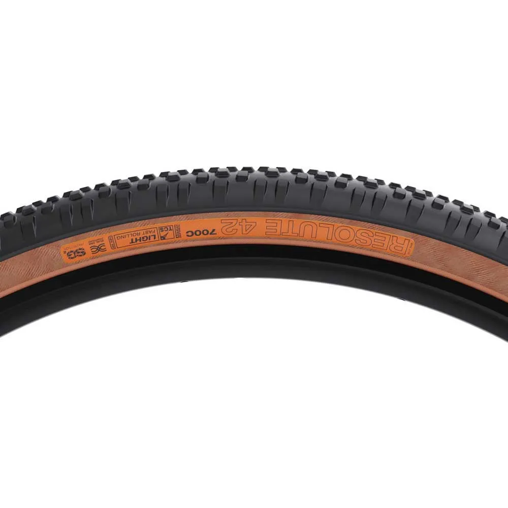 WTB Resolute Tcs Light Sg2 Fast Rolling 120tpi Tubeless 700 X 44 Graveldekk, Black / tan, 700 x 42, Sykkeldekk