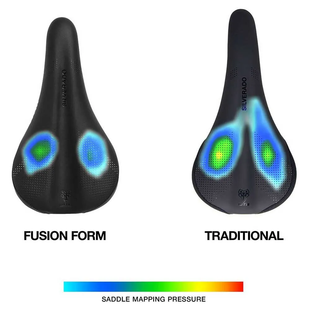 WTB Rocket Fusion Form Steel Hlx Sykkelsete, Black, 145mm