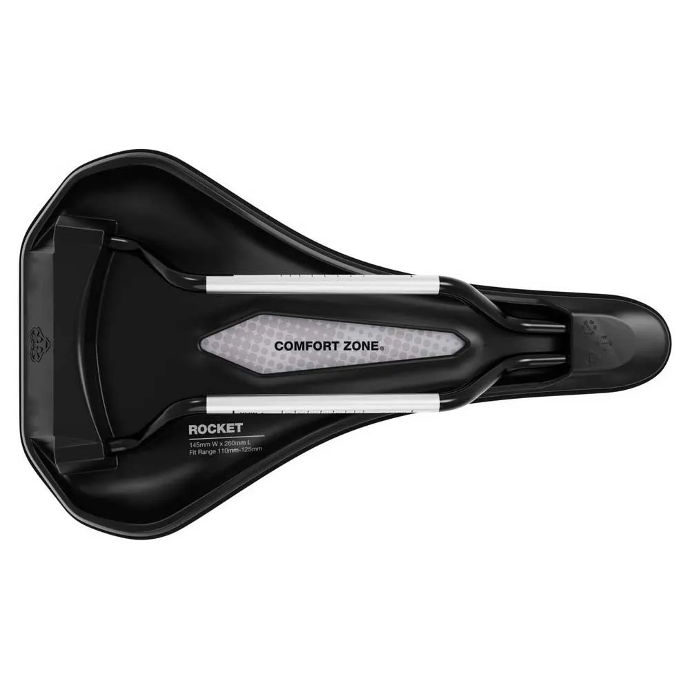 WTB Rocket Medium Fusion Form Titanium Sykkelsete, Black, 145mm