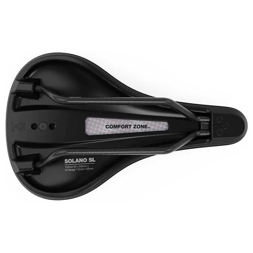 WTB Solano Sl Medium Fusion Form Titanium Sykkelsete, Black, 142mm
