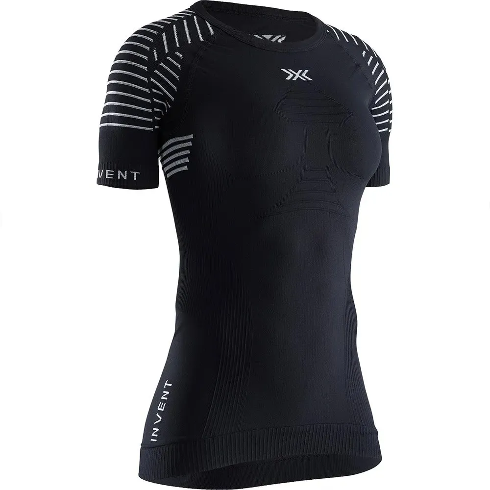 X-Bionic Invent Kortarmet T-skjorte Refurbished female, Black melange