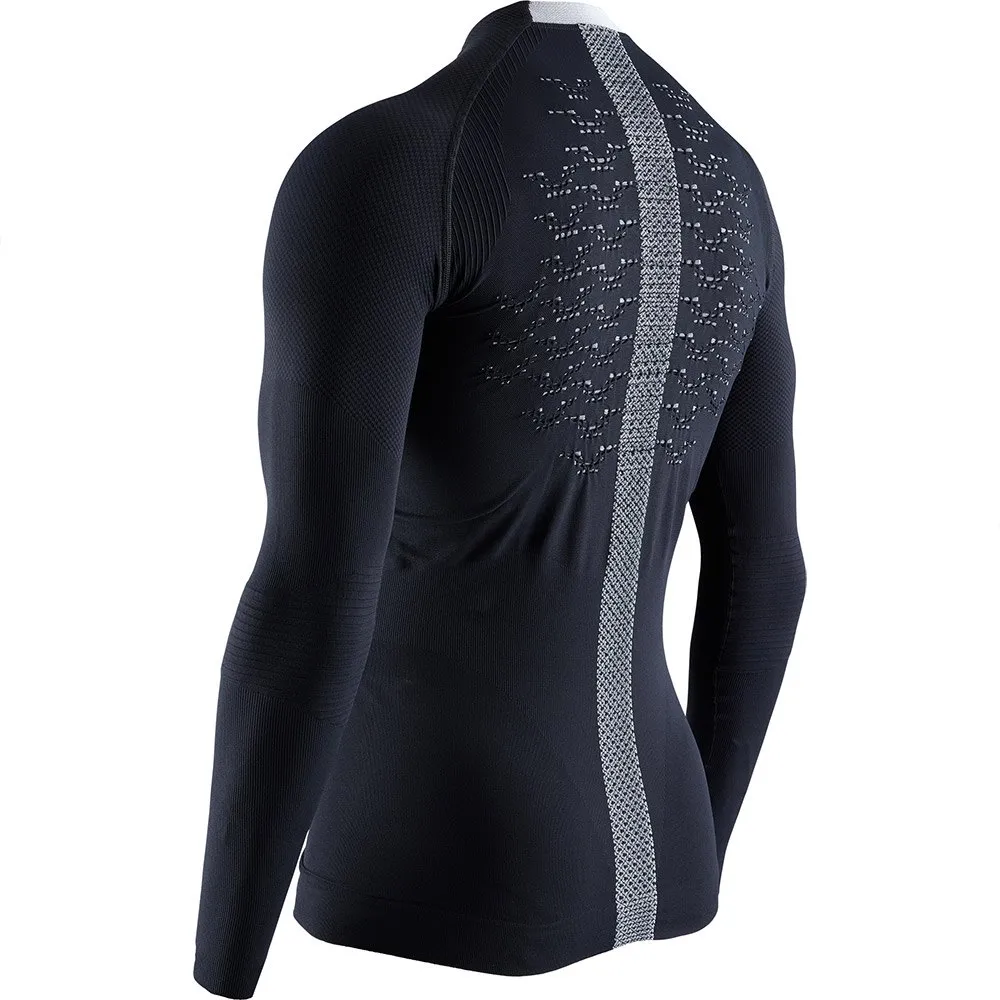 X-Bionic The Trick 4.0 Run Langarmet Baselag, Opal black / arctic white