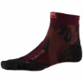 X-Socks Marathon Sokker male, Dark ruby / sunset orange