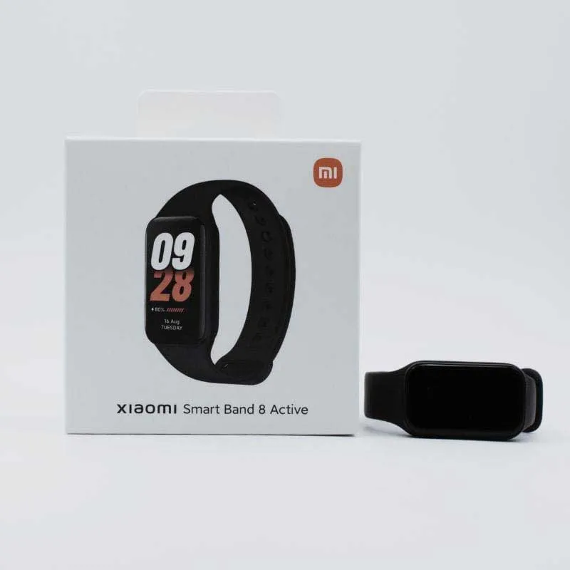 Xiaomi 8 Active Aktivitetsarmbånd, Black, EU Plug 220V