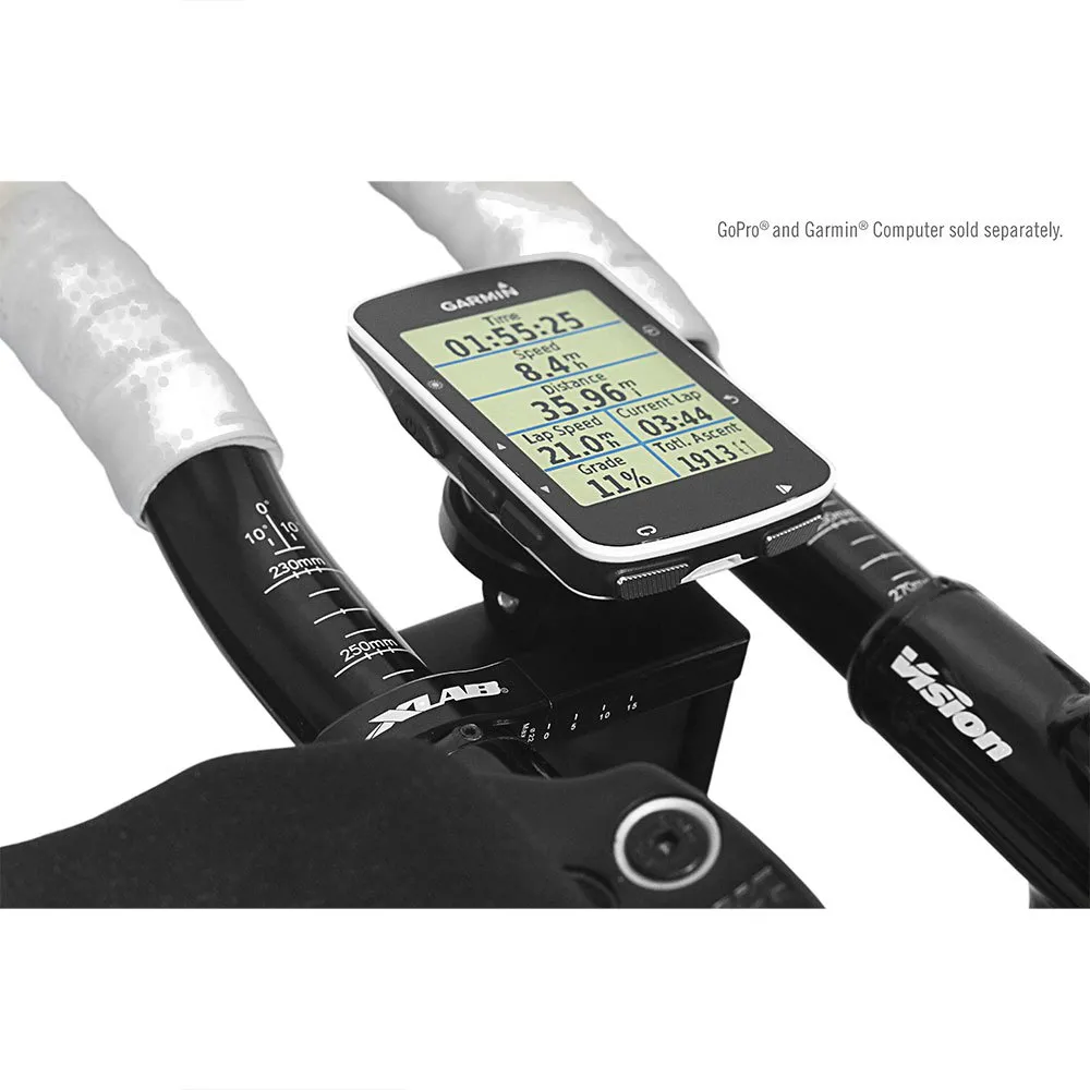 XLAB C-fast Versadjust Gopro Combo Garmin/wahoo Sykkelcomputerfeste, Black, One Size