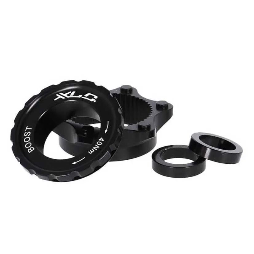 XLC Boost Centerlock Br-x143 15mm Ra 100-110 Mm Sykkel Bremseskiveadapter, Black, One Size