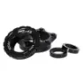 XLC Boost Centerlock Br-x143 15mm Ra 100-110 Mm Sykkel Bremseskiveadapter, Black, One Size