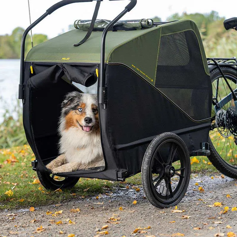 XLC Bs-c12 L Hundehenger, Green / black, Max 60kg