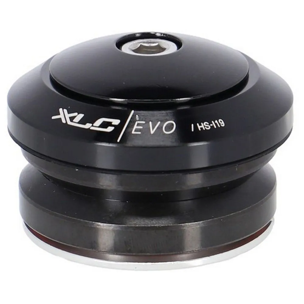 XLC Hs-i119 A-head 1-1/8 28.6/30/42 Mm Integrert Styrelager, Black, 1 1/8"
