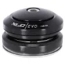 XLC Hs-i24 A-head Tapered 1-1/8-1-1/4 Integrert Styrelager, Black, 1 1/8 - 1 1/4"