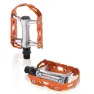XLC Mtb Ultralight V Pd-m15 Sykkelpedaler, Silver / orange, One Size