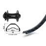 XLC Rodi Ready 25 Evo 29´´ 6b Disc Terrengsykkel Forhjul, Black, 15 x 100mm