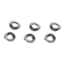 XON Oval 8 X 6 X 1 Mm Nippelskive 100 Enheter, Silver, One Size