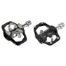 Xpedo Dobbel Funksjon Kompatibel Med Shimano Spd Sykkelpedaler, Black, One Size