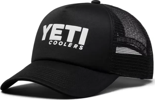 Yeti Coolers Mid Pro Foam Trucker Hat, Black Yeti Coolers Mid Pro Foam Trucker Hat, Black