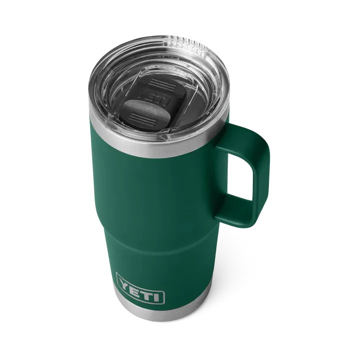 Yeti Rambler 20 OZ 591 ml Travel Mug With Stronghold™ Lid, Black forest green