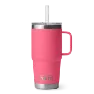Yeti Rambler 25 OZ 473ml Straw Mug, Tropical pink