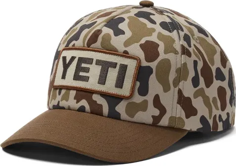 Yeti Woven Flat Birm Mid Pro Hat, Wetlands camo Yeti Woven Flat Birm Mid Pro Hat, Wetlands camo